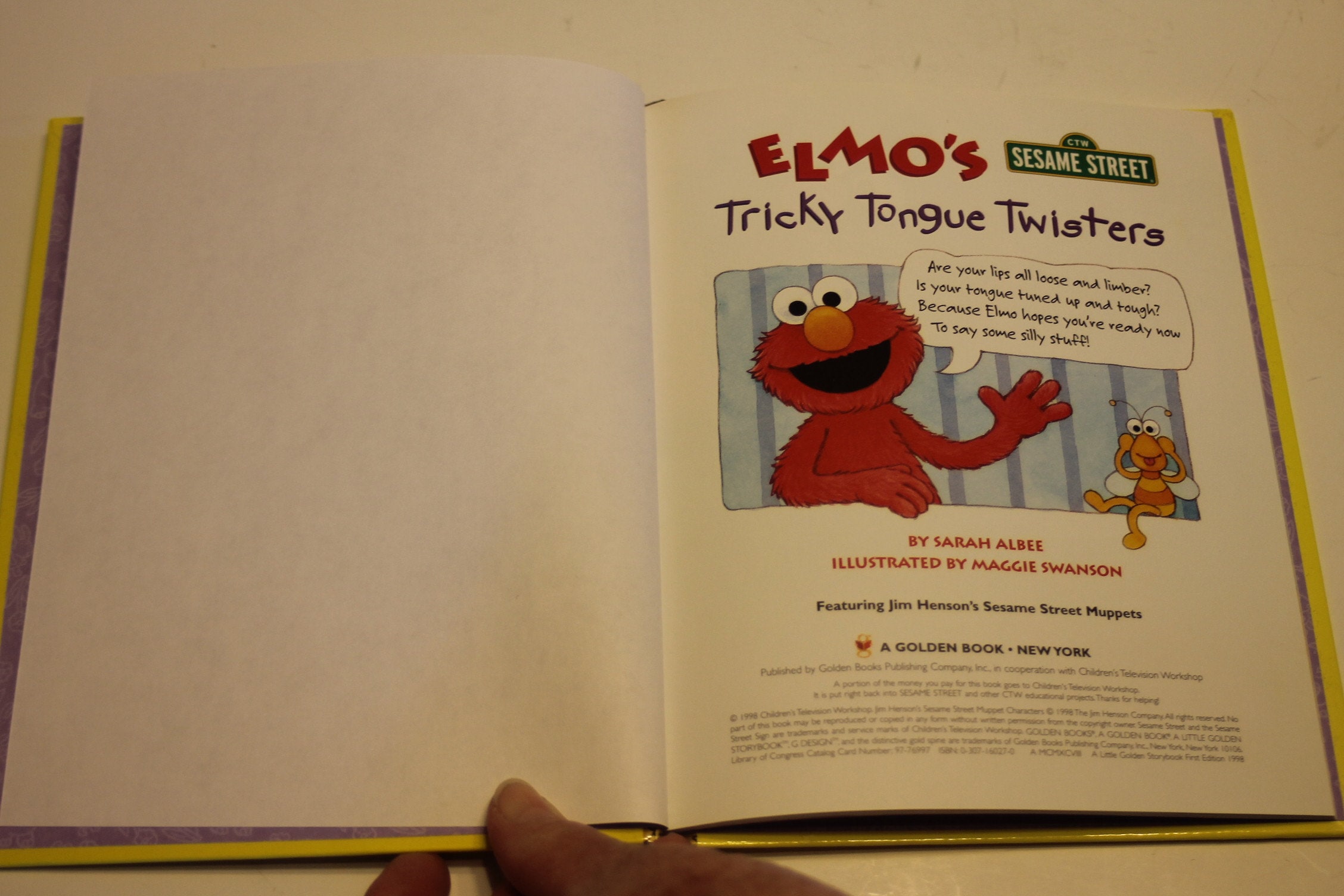 Sesame Street Golden Book: Elmo's Tricky Tongue Twisters (1998
