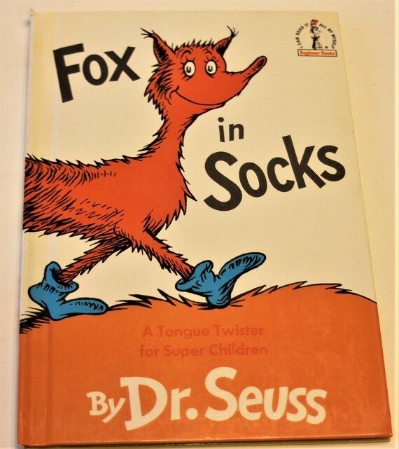 Fox in Socks by Dr. Seuss Hardbound Book Beginner Books