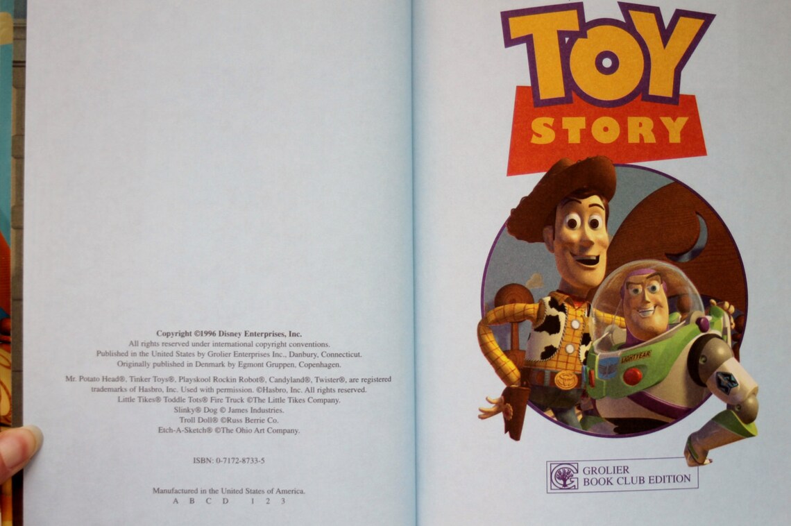 Disney's Toy Story Children's Book Disney Book Etsy UK