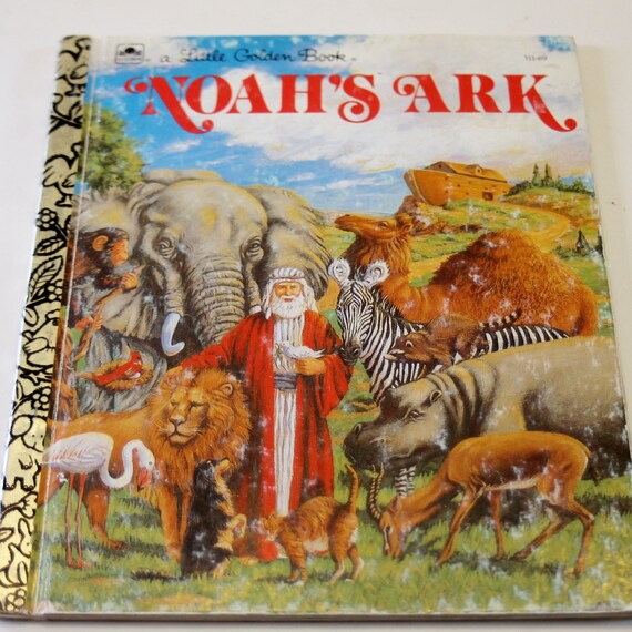 A Little Golden Book Noah S Ark Etsy