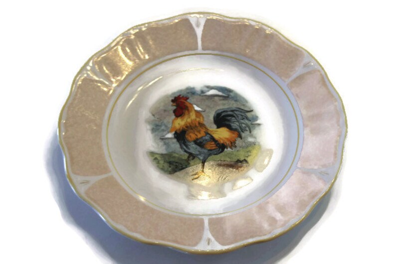 Set of 4Gibson Everyday Rooster Dinner Plates Etsy