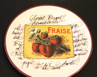 Williams-Sonoma Rosanna Harvest Market Fraise Strawberries Salad Plate