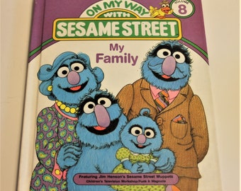 On My Way with Sesame Street: "My Family" Volume 8- Jim Henson's Sesame Street Book, Children's Book, Story Book