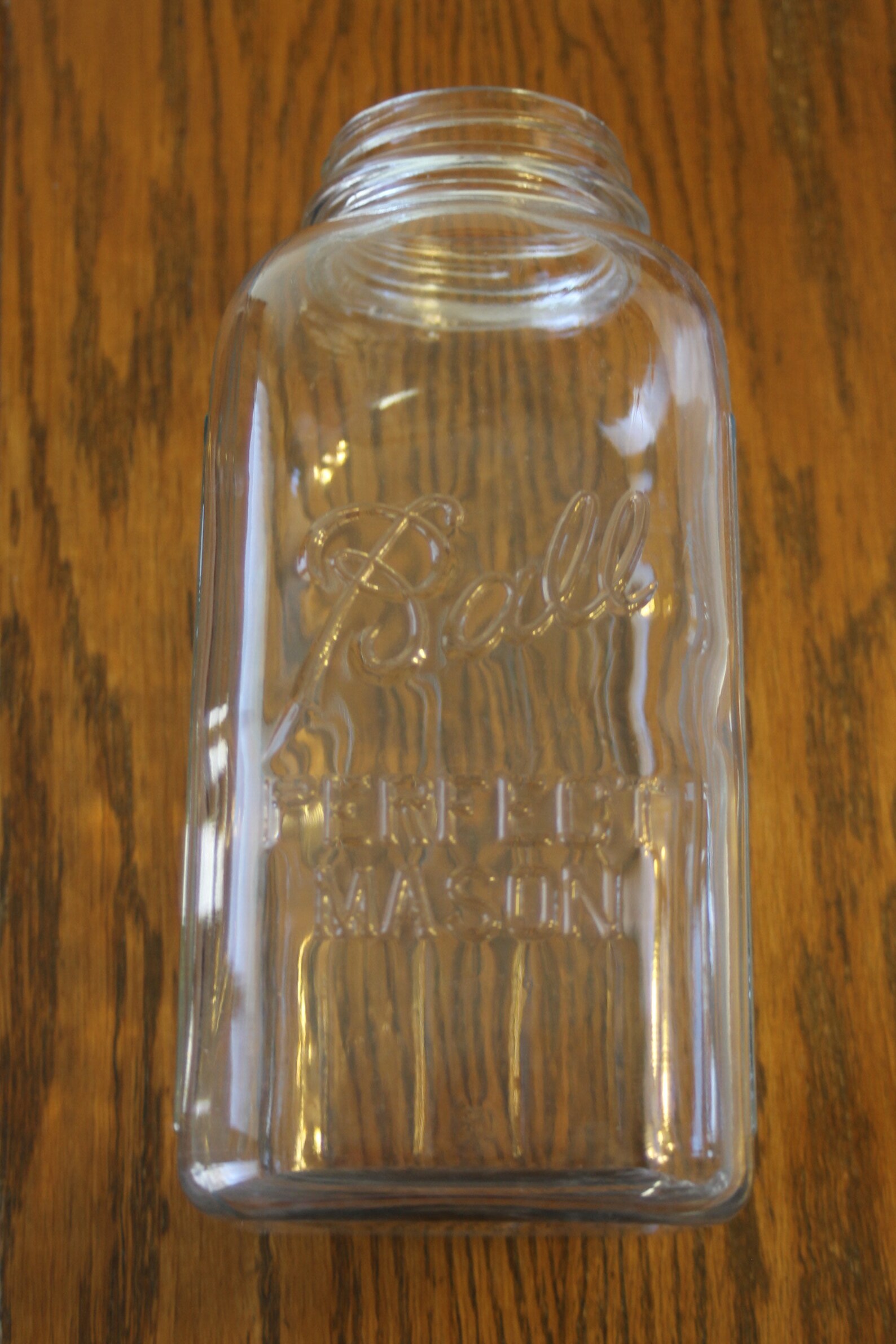 Vintage Ball Half Gallon Perfect Mason Square Canning Jar NO Etsy