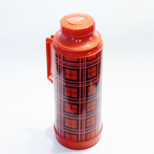 Vintage Thermos - Red Plaid Aladdin Quart Thermos