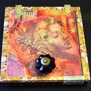 Vintage Repurposed Macanudo Cigar Storage Box with Knob