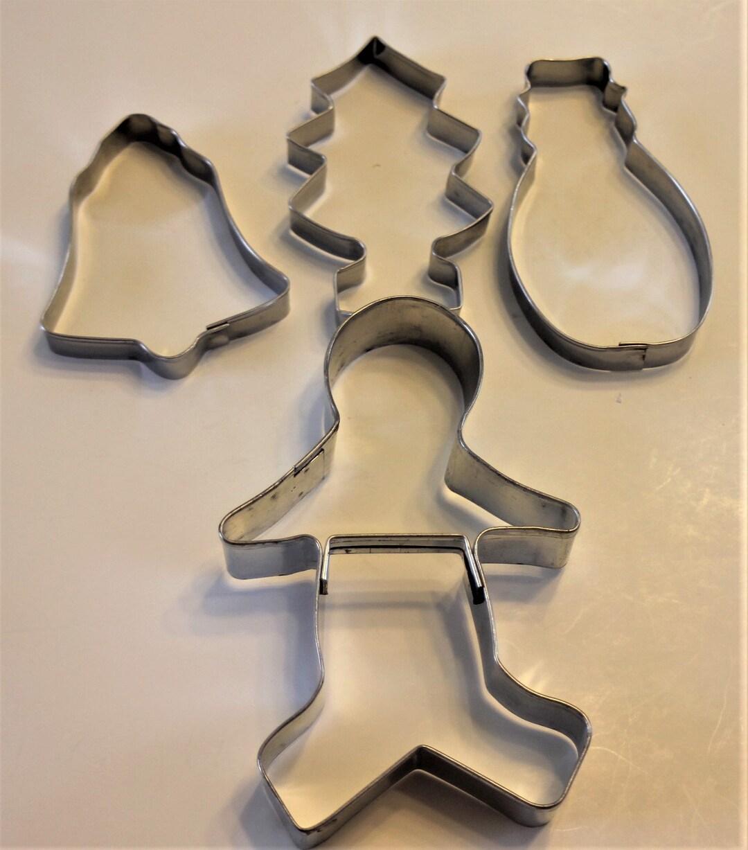 Vintage Aluminum Christmas Cookie Cutters: Set of 4 Bell - Etsy