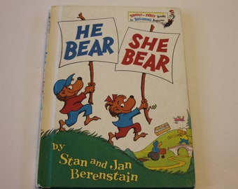 He Bear She Bear by Stan and Jan Berenstain (Bright and Early Books for Beginning Beginners) PREVIOUSLY OWNED