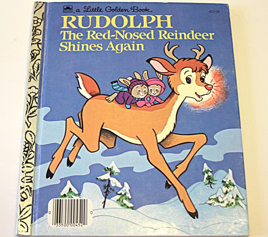 Vintage Rudolph the Red-nosed Reindeer Golden Book (1982) - Etsy