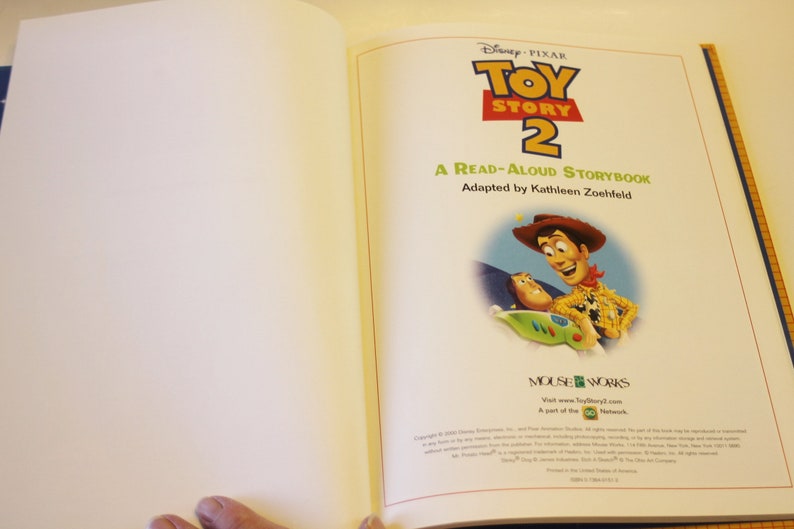 Disney's Toy Story 2 A Readaloud Storybook Etsy