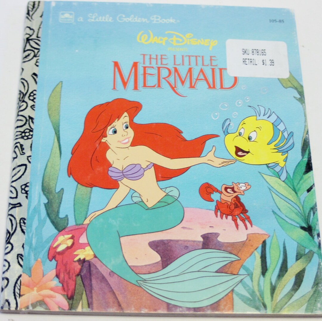 Walt Disney's the Little Mermaid A Little Golden Book Children's Book