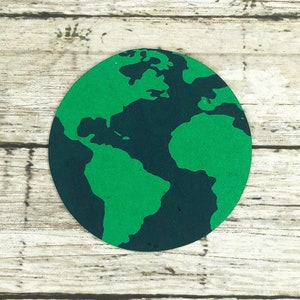 24 Dark Blue Earth Plantable Wildflower Seeded Paper Shape - (2.625&quot; Size) - Seed Paper Globe