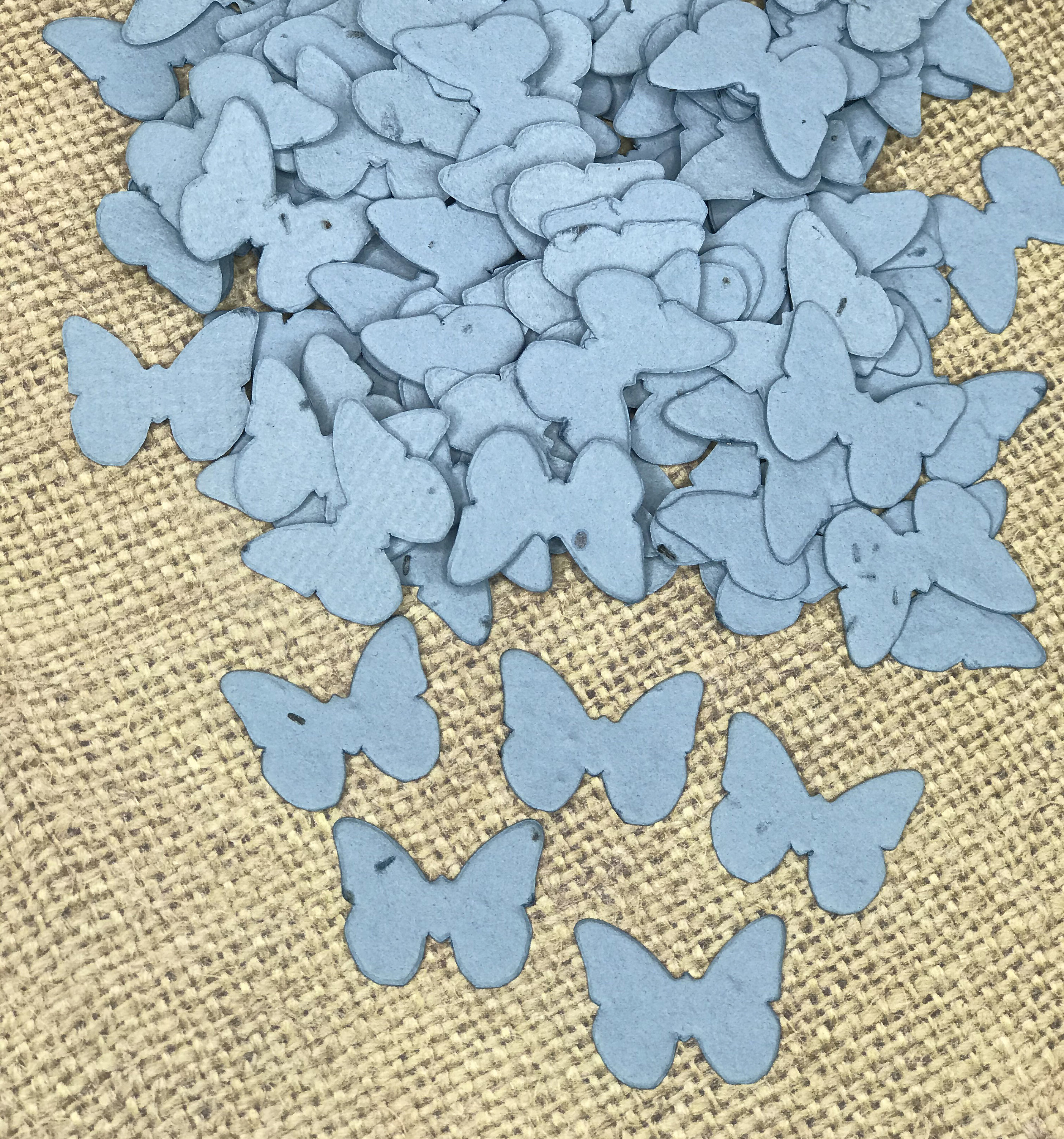 Cornflower Blue Butterfly Shaped Plantable Seed Paper Etsy
