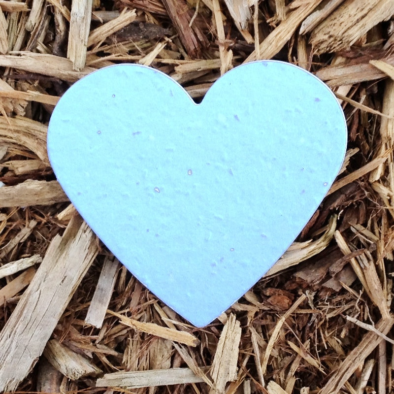 12 Heart Plantable Seeded Paper Shape Favors 2 5/8 x | Etsy