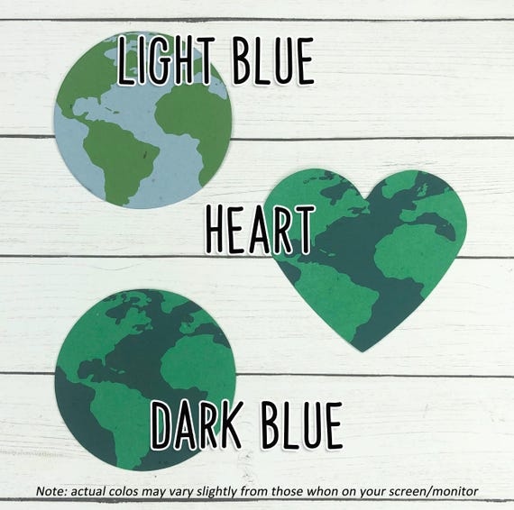 Earth Day Cards Plantable Globe Seeded Recycled Paper Favors (set