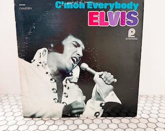 Elvis C’mon Everybody Elvis Record. Elvis Presley Album. Vintage vinyl LP. 1971. 70’s Vintage Elvis Record. The King of Rock and Roll Record