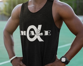 Alpha male Tank Top, workout tank top for men, athletic wear for men, strong man, bodybuilder tank top, Fitness apparel for men,Gift for him