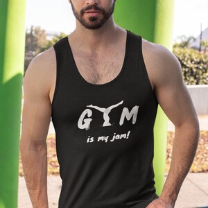 Gym is my jam Unisex Tank Top, Gym tank top, Fitness top, workout tank top, Gym rat tank top, Weightlifting tank top, Training tank top