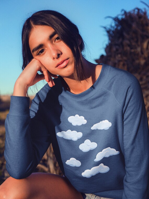 Sweatshirt with clouds sale