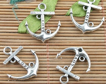8pcs tibetan silver plated 2side cartoon character design charms EF2333