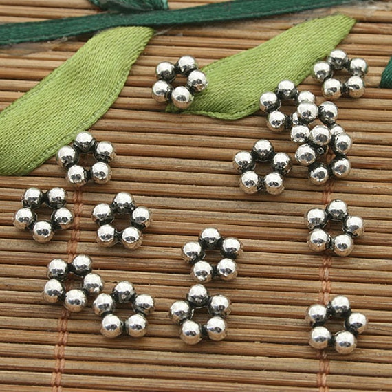 12pcs tibetan silver tone Cylindrical spacer beads h3905