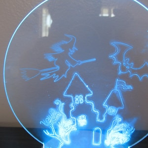 Acrylic LED Night Light, Halloween Night Light, Changing Color Nightlight