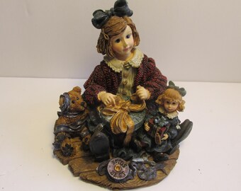 Boyds Yesterday's Child Karen met Alison & Eloise Moeders Gevangenis #3515-01 Dollstone beeldje