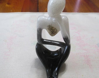 Resin Thinker, Abstract Art, Resin Figurine