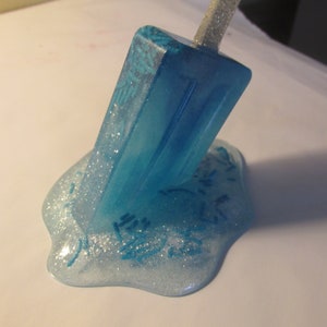 Resin Melting Popsicle, Popsicle Art, Unique Gift, Modern Ring Holder, Home Decor