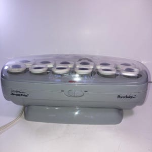 Jilbere De Paris Porcelain Series - Hot Roller Set - Ceramic Tools 12 With Pins