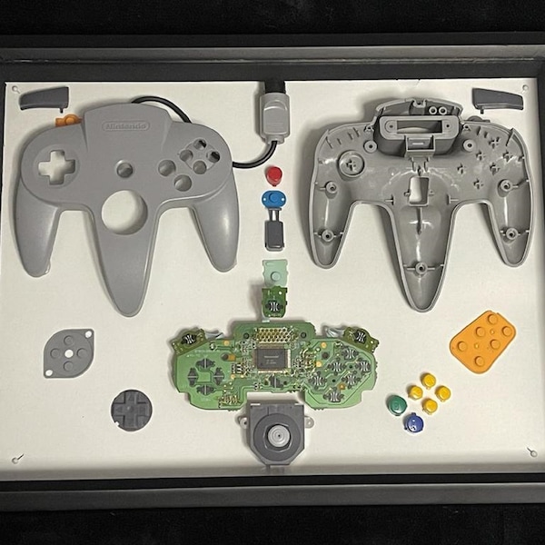 N64 Controller Shadow Box - Etsy