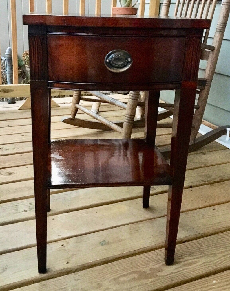 Mahogany Nightstand1940s Federal Style Etsy
