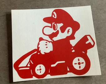 Mario Kart Inspired Mario Vinyl Decal