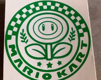 Mario Kart Inspired Flower Cup Vinyl Decal