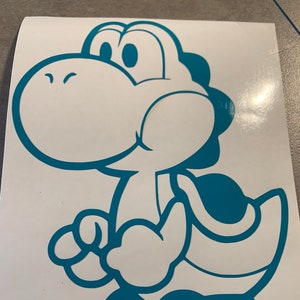 Super Mario Bros Inspired Yoshi Vinyl Decal