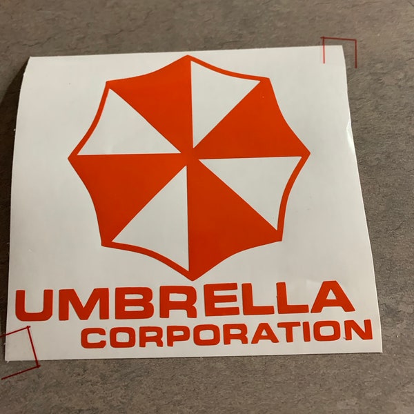 Resident Evil Inspired Umbrella Corporation Vinyl Decal