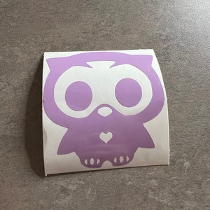Owl Skeleton Vinyl Decal