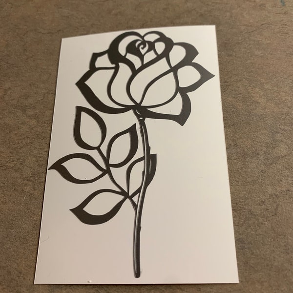 Rose Vinyl Decal