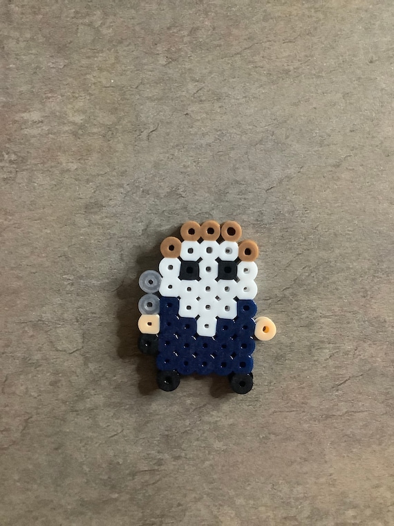 Halloween Inspired Michael Myers Perler Bead Sprites Keychain