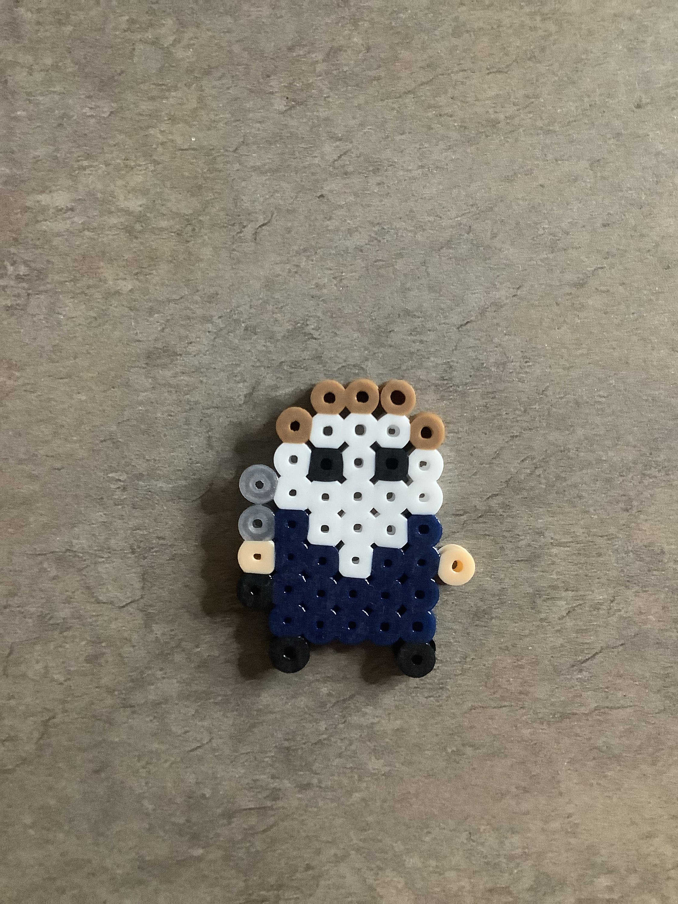 Halloween Inspired Michael Myers Perler Bead Sprites Keychain
