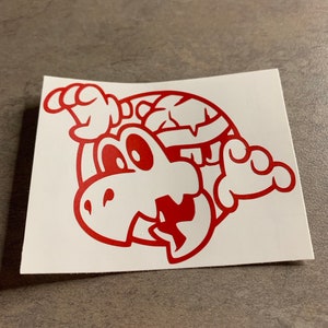 Super Mario Bros Inspired Dry Bones Portrait Vinyl Decals