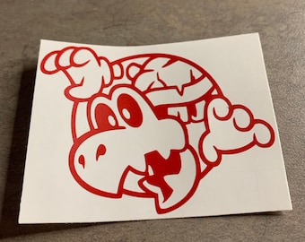 Super Mario Bros Inspired Dry Bones Portrait Vinyl Decals