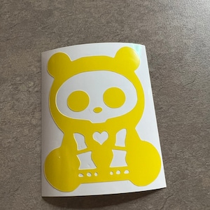 Bear Skeleton Vinyl Decal