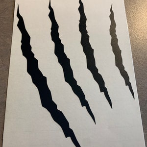 Claw Marks Vinyl Decal