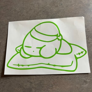 Kirby Inspired Sleep Ability Vinyl Decal