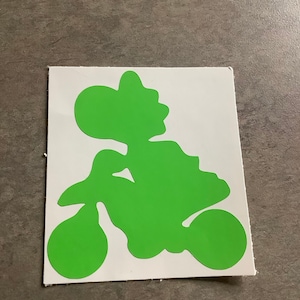 Mario Kart Inspired Yoshi Silhouette Vinyl Decal