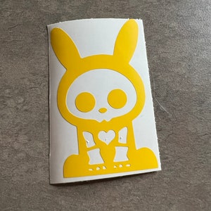 Rabbit Skeleton Vinyl Decal