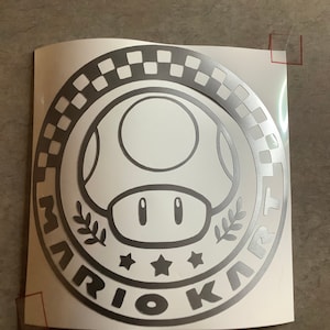 Mario Kart Inspired Mushroom Cup Vinyl Decal