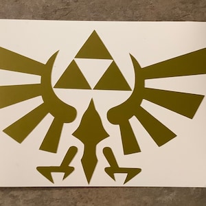 Legend of Zelda Inspired Hylian Crest Vinyl Decal