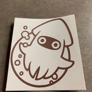 Super Mario Bros Inspired Blooper Portrait Vinyl Decals